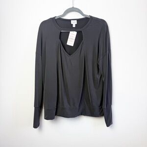 Peyton Jensen NWT Clare Cutout Cupro Top in Size Large